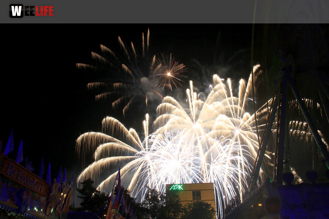 Abschlussfeuerwerk Hofer Volksfest 2019