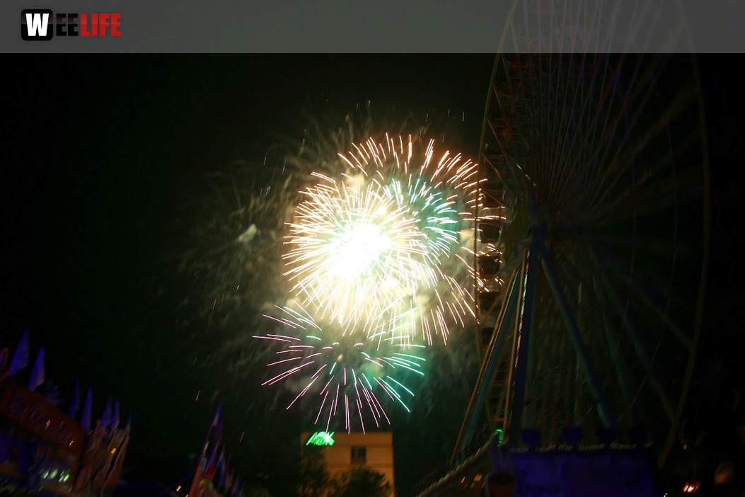 Abschlussfeuerwerk Hofer Volksfest 2019