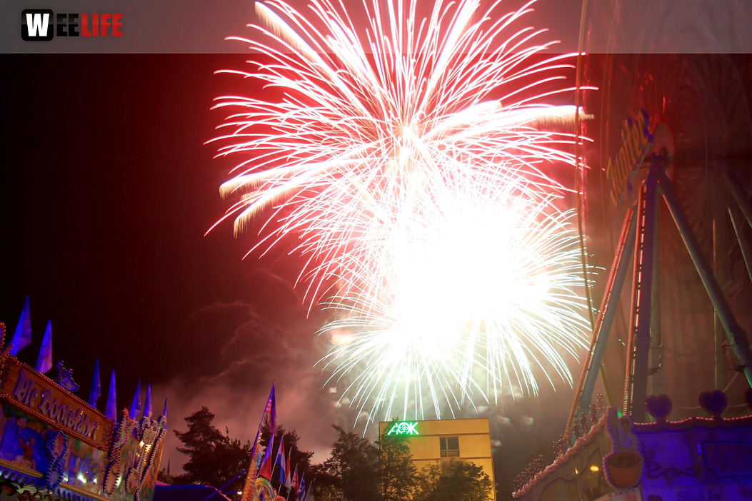 Abschlussfeuerwerk Hofer Volksfest 2019