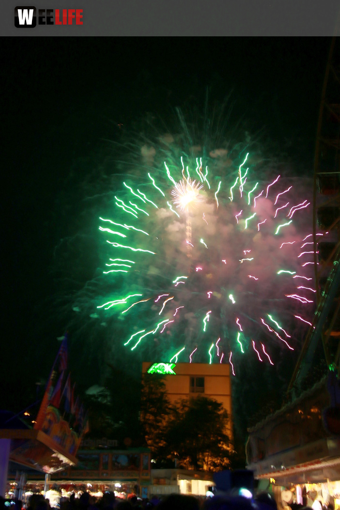 Abschlussfeuerwerk Hofer Volksfest 2019