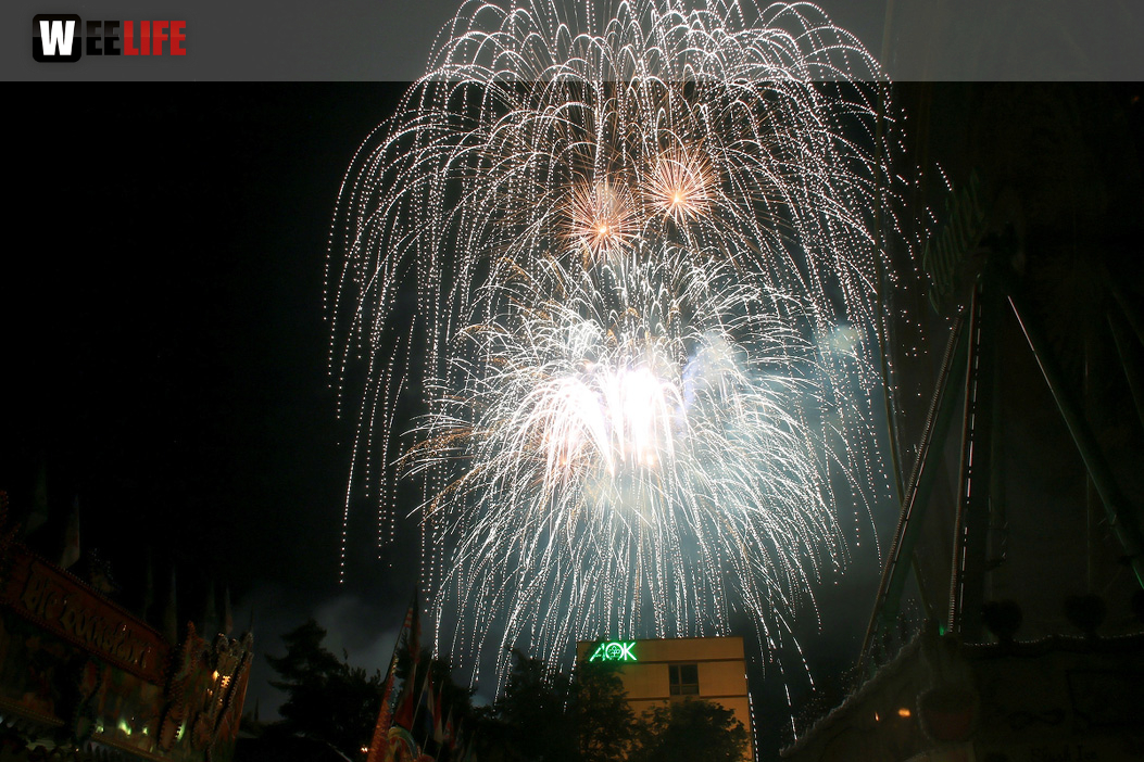 Abschlussfeuerwerk Hofer Volksfest 2019