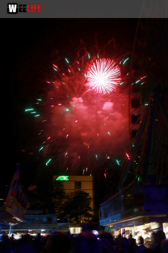 Abschlussfeuerwerk Hofer Volksfest 2019