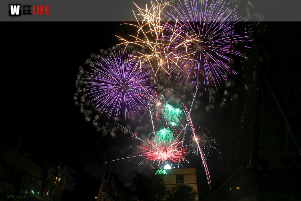 Abschlussfeuerwerk Hofer Volksfest 2019