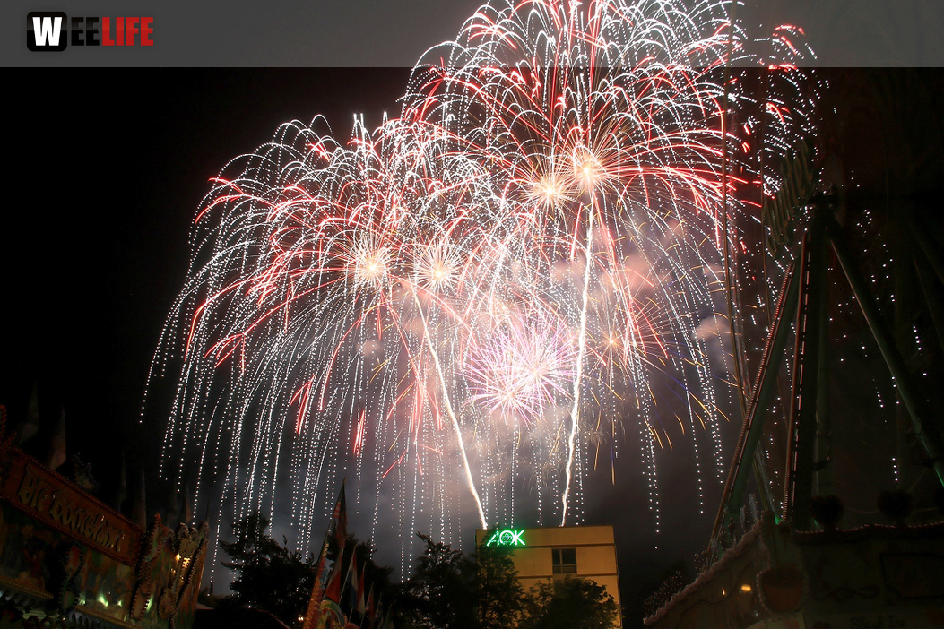 Abschlussfeuerwerk Hofer Volksfest 2019