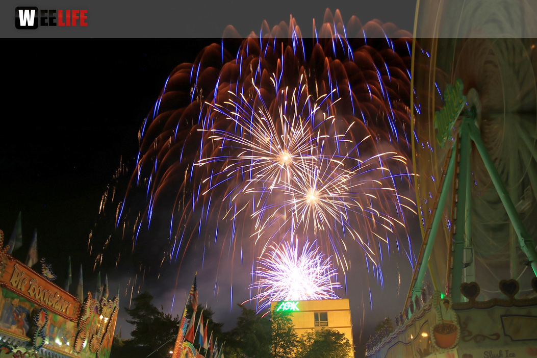 Abschlussfeuerwerk Hofer Volksfest 2019