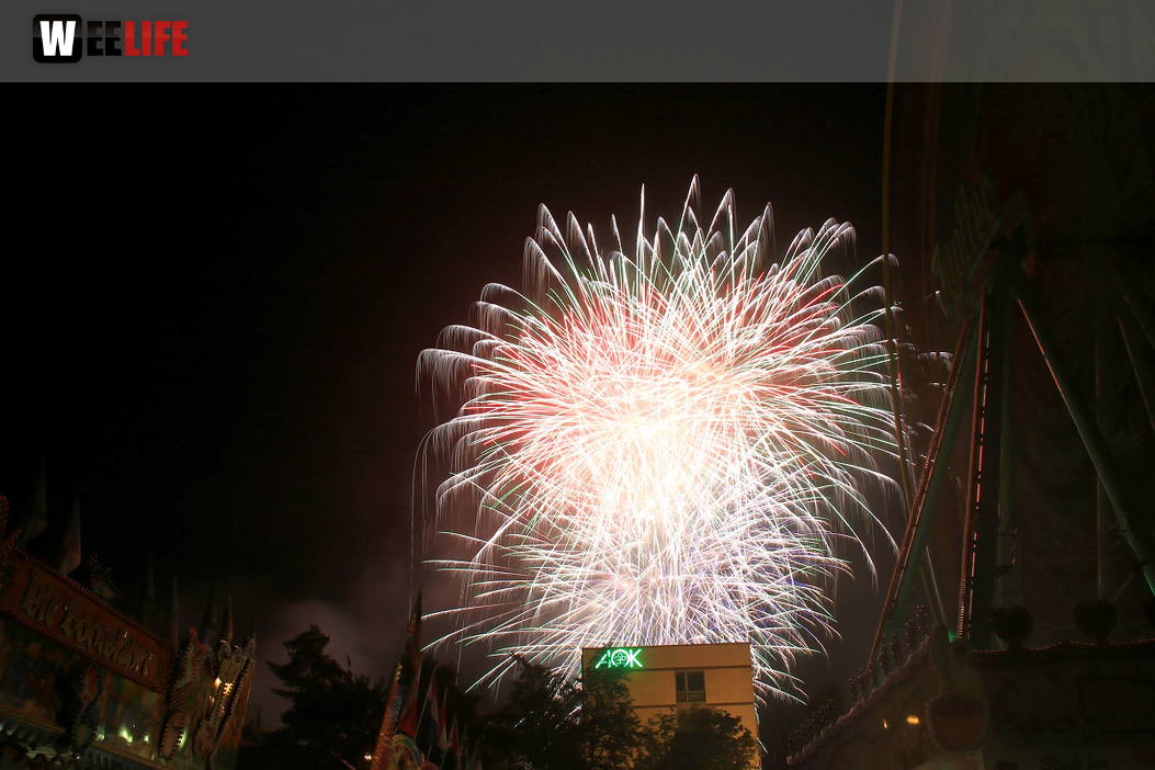 Abschlussfeuerwerk Hofer Volksfest 2019