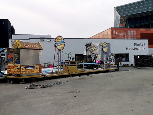 Abbau Hofer Volksfest 2019 5.8.2019-10.8.2019 – Foto 4