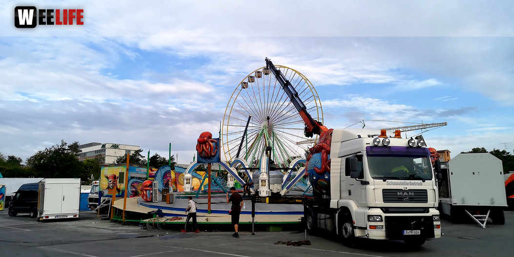 Abbau Hofer Volksfest 2019 5.8.2019-10.8.2019