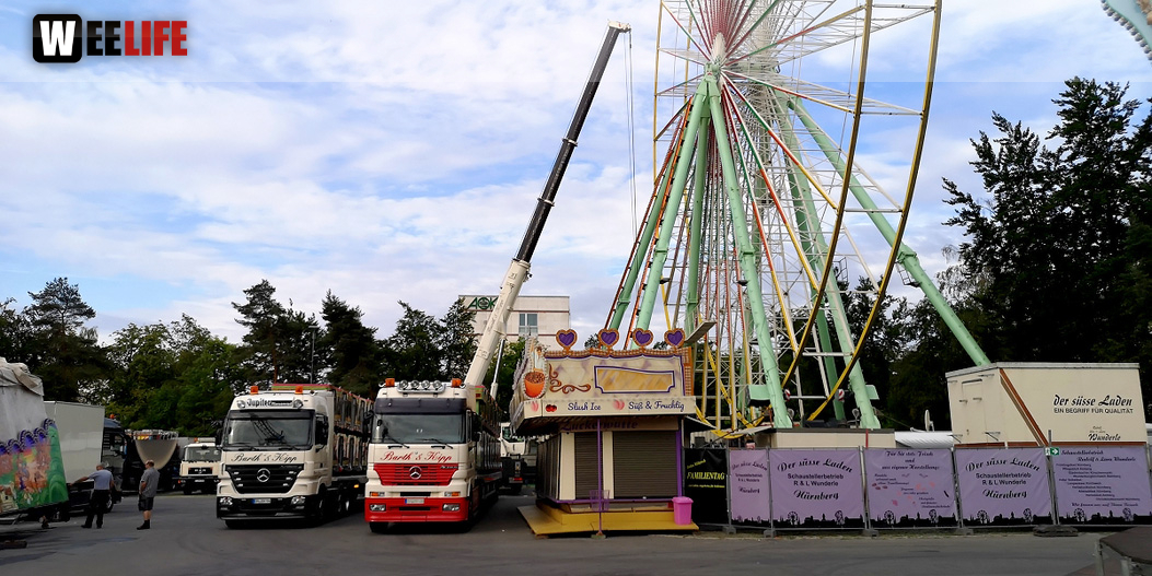 Abbau Hofer Volksfest 2019 5.8.2019-10.8.2019