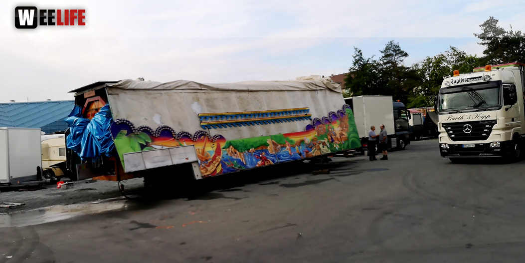 Abbau Hofer Volksfest 2019 5.8.2019-10.8.2019