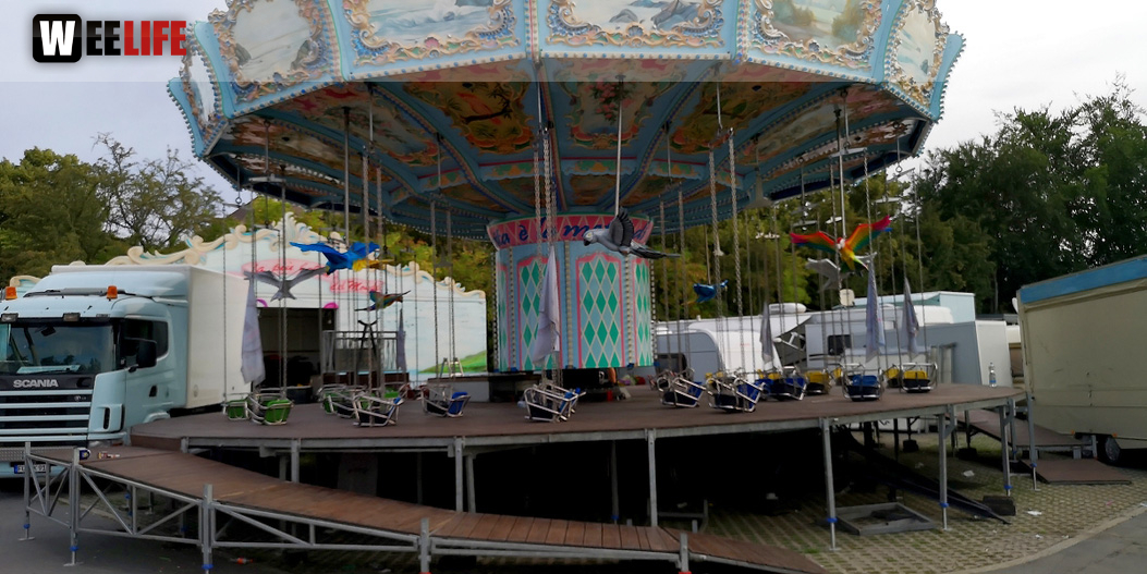 Abbau Hofer Volksfest 2019 5.8.2019-10.8.2019