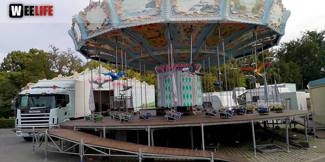 Abbau Hofer Volksfest 2019 5.8.2019-10.8.2019