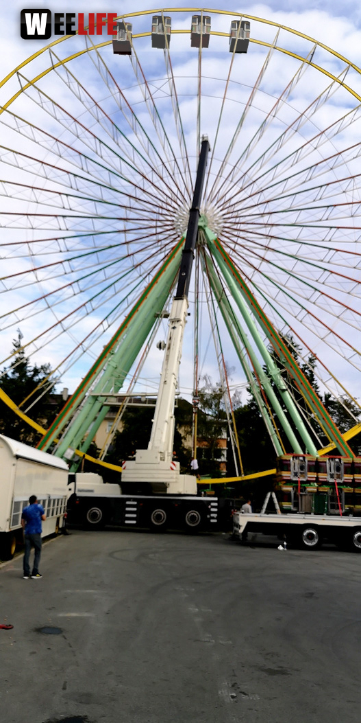Abbau Hofer Volksfest 2019 5.8.2019-10.8.2019