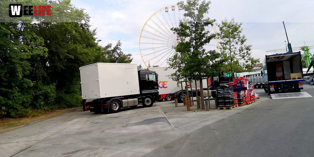Abbau Hofer Volksfest 2019 5.8.2019-10.8.2019
