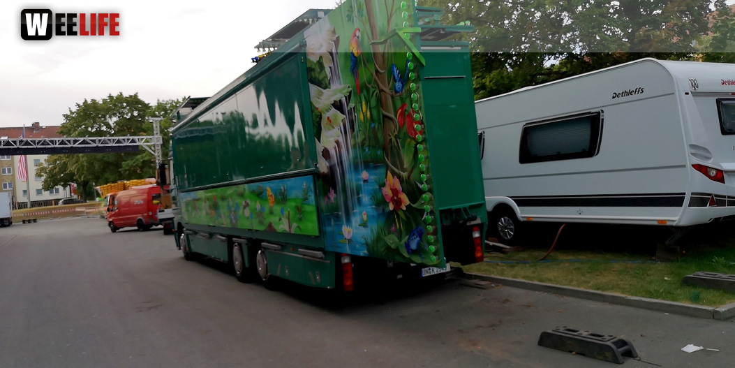 Abbau Hofer Volksfest 2019 5.8.2019-10.8.2019