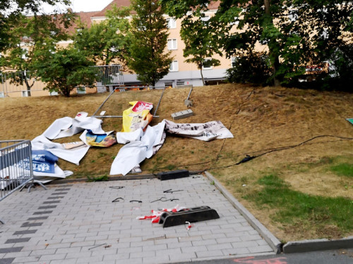 Abbau Hofer Volksfest 2019 5.8.2019-10.8.2019 – Foto 56