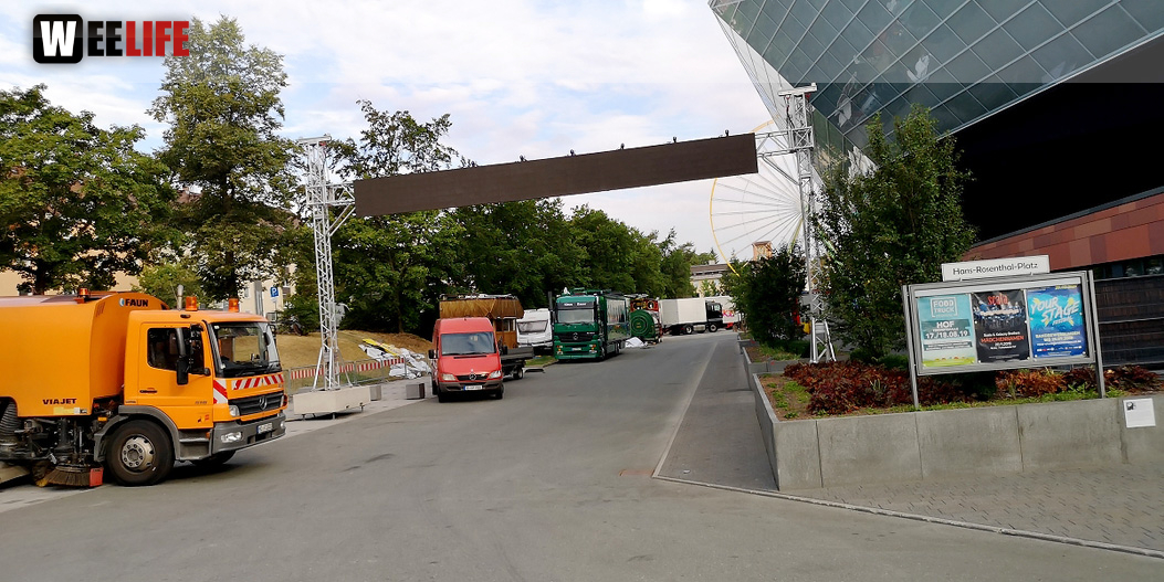Abbau Hofer Volksfest 2019 5.8.2019-10.8.2019