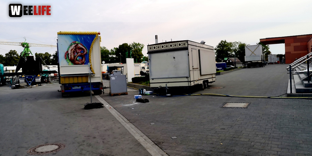 Abbau Hofer Volksfest 2019 5.8.2019-10.8.2019