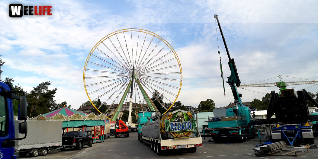Abbau Hofer Volksfest 2019 5.8.2019-10.8.2019