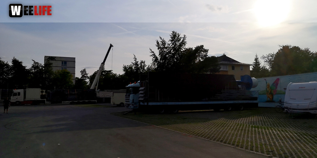 Abbau Hofer Volksfest 2019 5.8.2019-10.8.2019