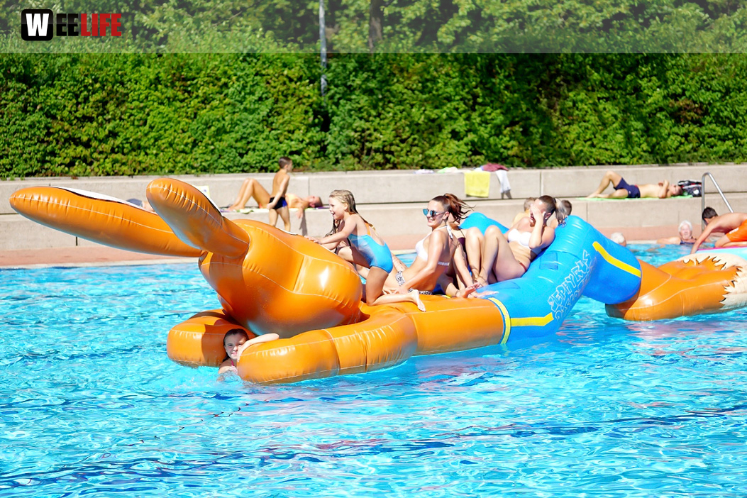 Sommer Pool Party Freibad Hof
