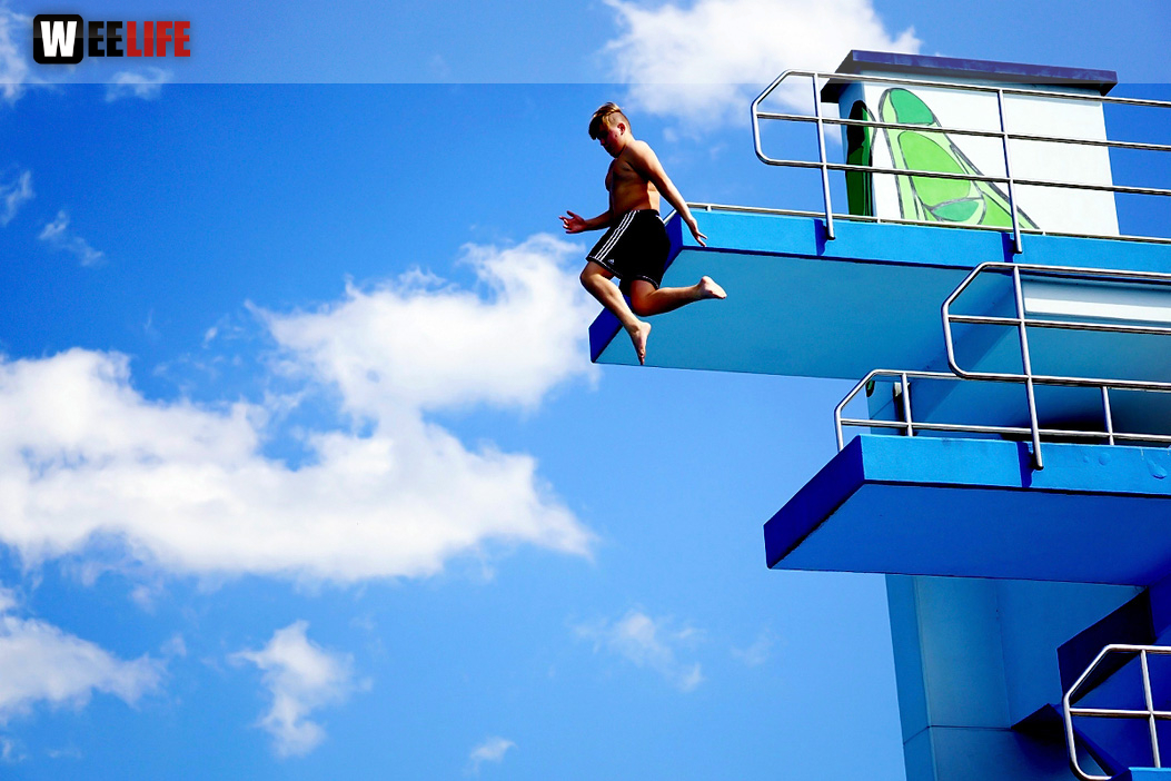 Sommer Pool Party Freibad Hof