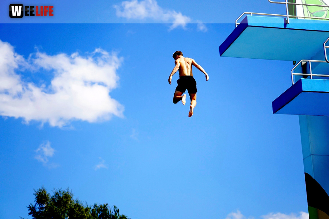 Sommer Pool Party Freibad Hof