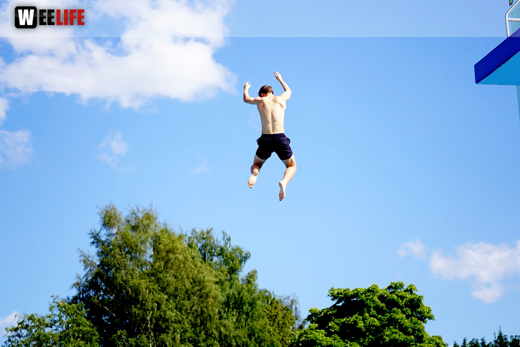 Sommer Pool Party Freibad Hof