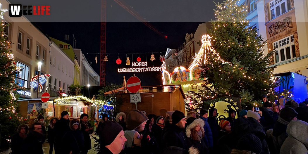 Hochseilartisten Geschwister Weisheit Hofer Weihnachtsmarkt 8.12.2019