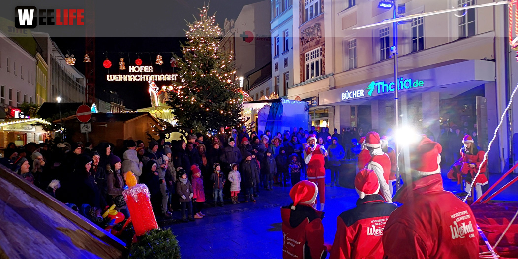Hochseilartisten Geschwister Weisheit Hofer Weihnachtsmarkt 8.12.2019