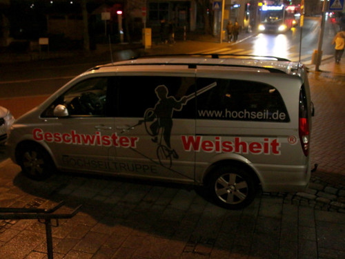 Hochseilartisten Geschwister Weisheit Hofer Weihnachtsmarkt 8.12.2019 – Foto 16