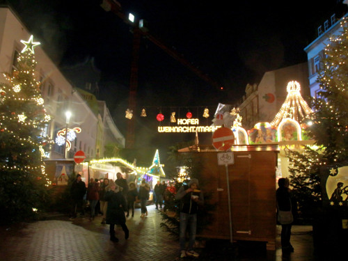 Hochseilartisten Geschwister Weisheit Hofer Weihnachtsmarkt 8.12.2019 – Foto 17