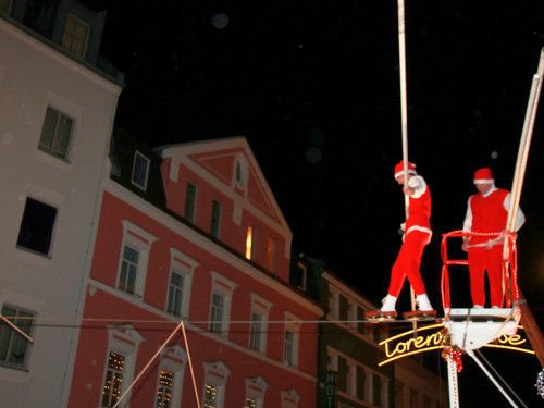 Hochseilartisten Geschwister Weisheit Hofer Weihnachtsmarkt 8.12.2019 – Foto 56