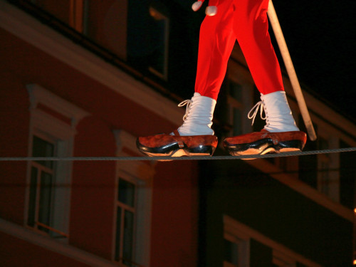Hochseilartisten Geschwister Weisheit Hofer Weihnachtsmarkt 8.12.2019 – Foto 57