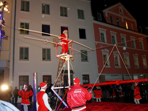Hochseilartisten Geschwister Weisheit Hofer Weihnachtsmarkt 8.12.2019 – Foto 65