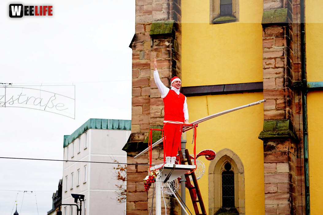 Hochseilartisten Geschwister Weisheit Hofer Weihnachtsmarkt 8.12.2019