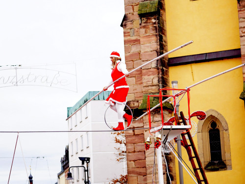 Hochseilartisten Geschwister Weisheit Hofer Weihnachtsmarkt 8.12.2019 – Foto 22