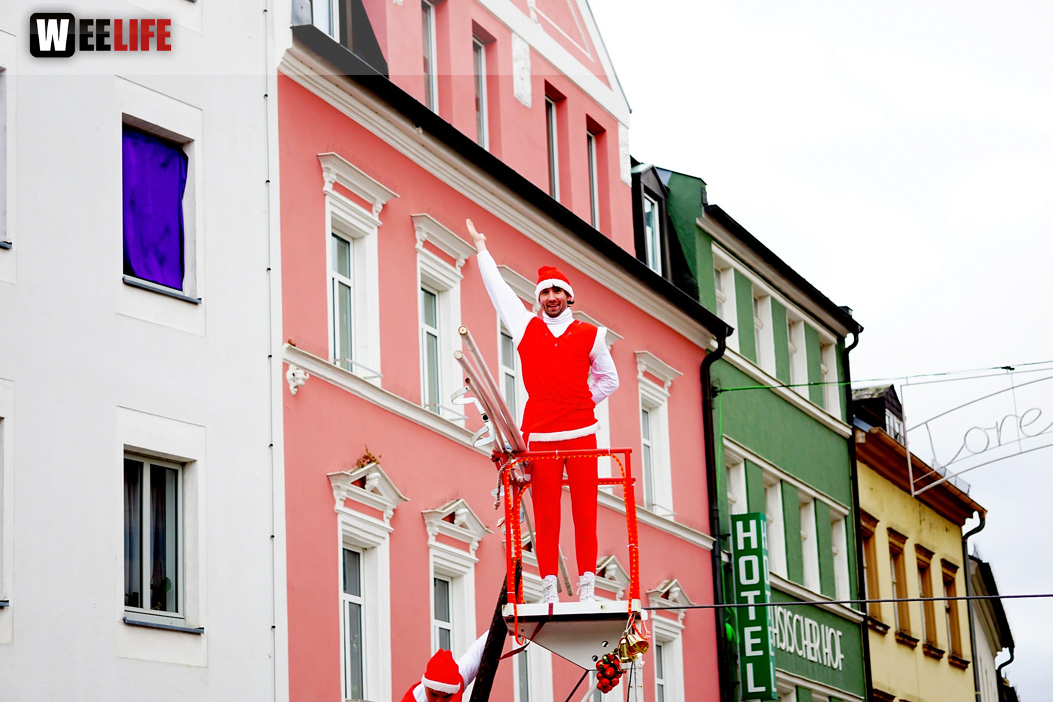 Hochseilartisten Geschwister Weisheit Hofer Weihnachtsmarkt 8.12.2019