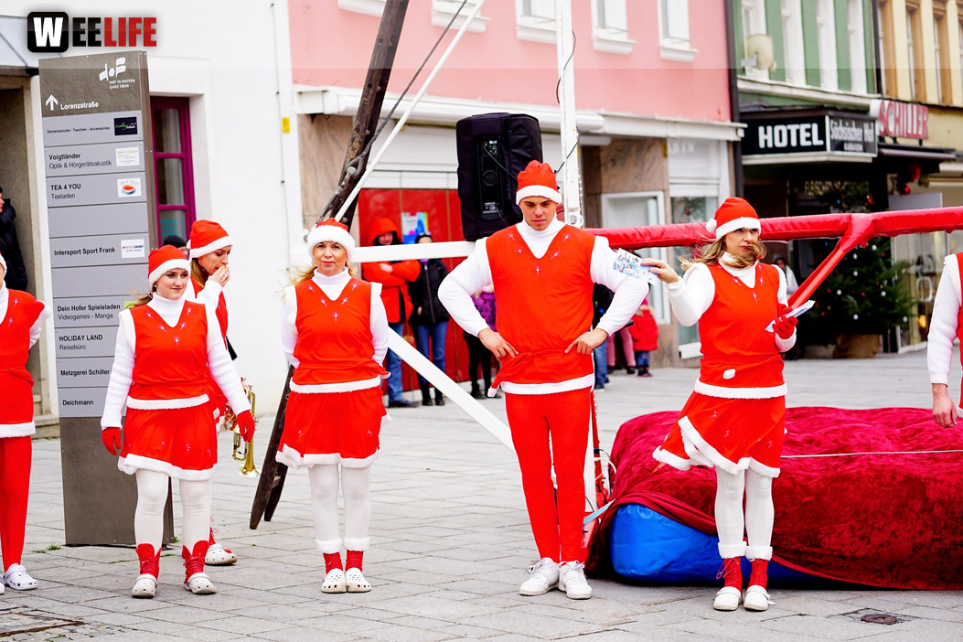 Hochseilartisten Geschwister Weisheit Hofer Weihnachtsmarkt 8.12.2019