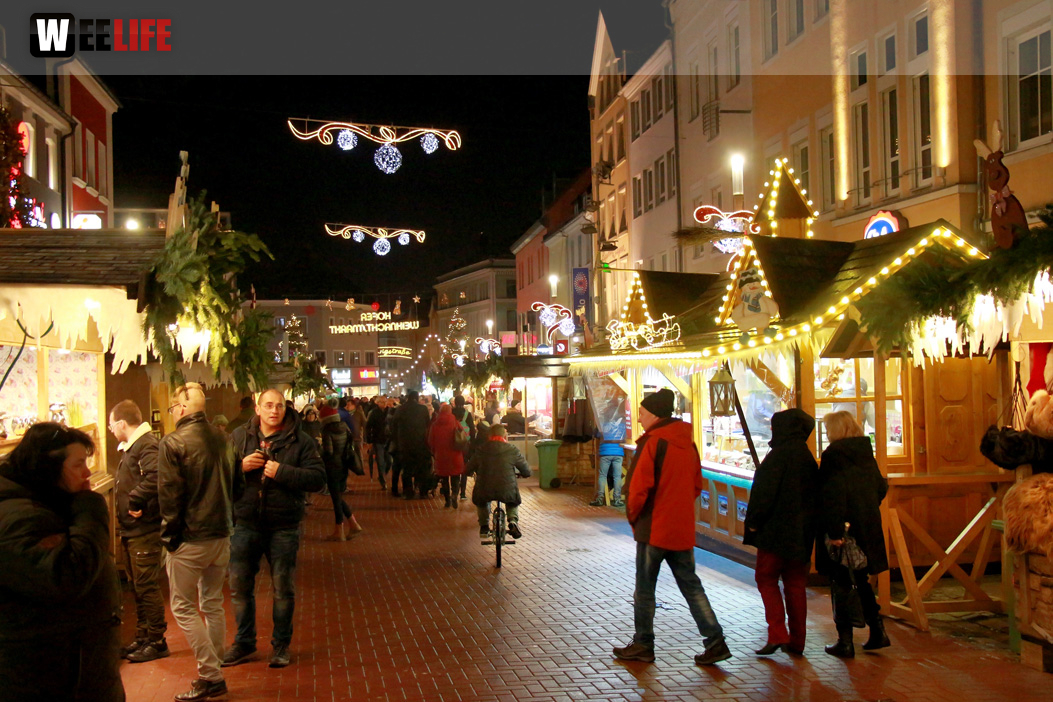 Hofer Weihnachtsmarkt  mit Rehauer Stadtkapelle 8.12.2019