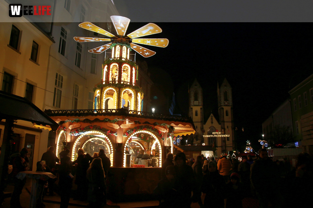 Hofer Weihnachtsmarkt  mit Rehauer Stadtkapelle 8.12.2019