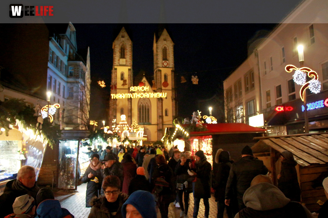 Hofer Weihnachtsmarkt  mit Rehauer Stadtkapelle 8.12.2019