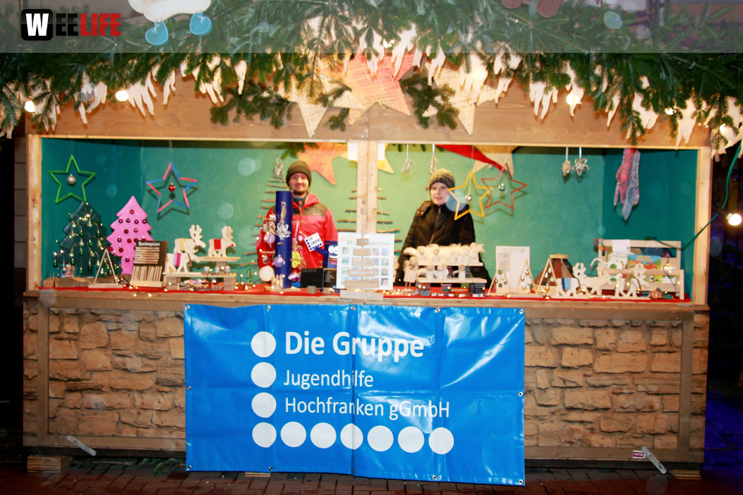 Hofer Weihnachtsmarkt  mit Rehauer Stadtkapelle 8.12.2019