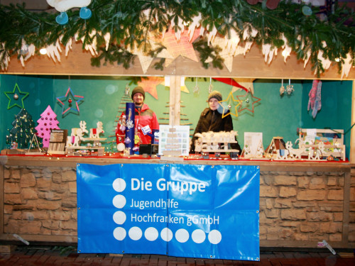 Hofer Weihnachtsmarkt  mit Rehauer Stadtkapelle 8.12.2019 – Foto 24