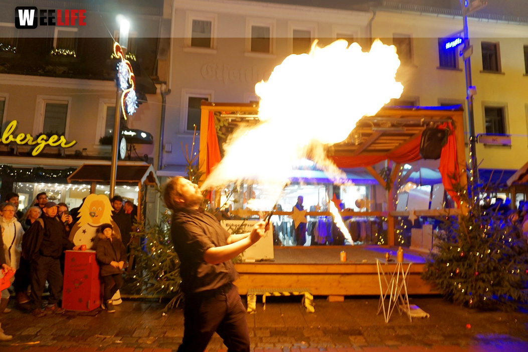 Feuershow Weihnachtsmarkt 18.12.2019