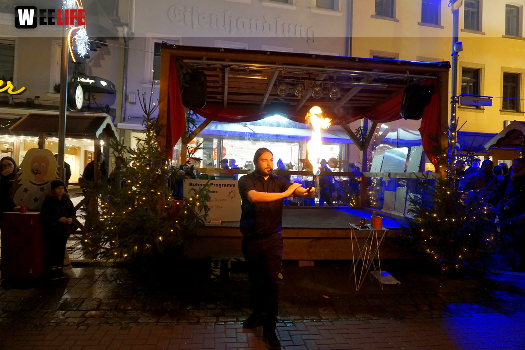 Feuershow Weihnachtsmarkt 18.12.2019