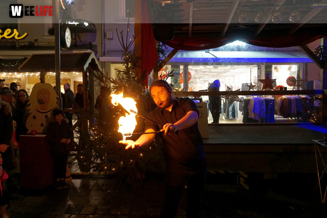 Feuershow Weihnachtsmarkt 18.12.2019