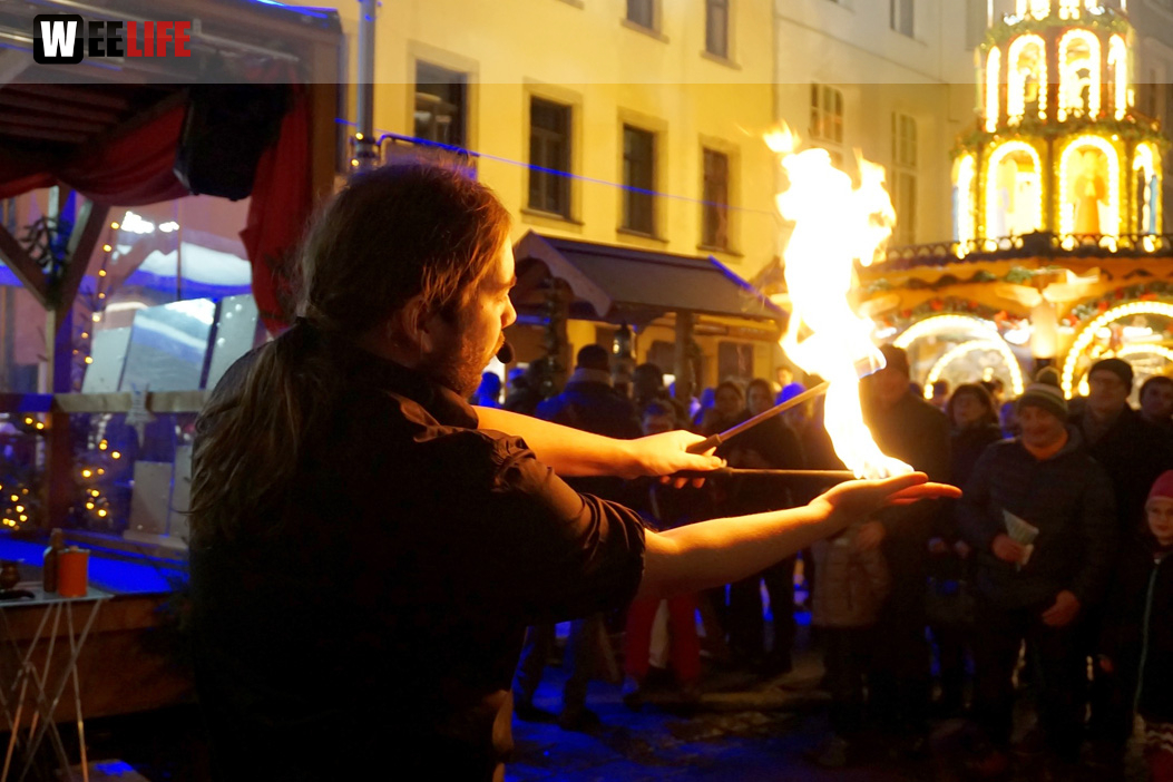 Feuershow Weihnachtsmarkt 18.12.2019