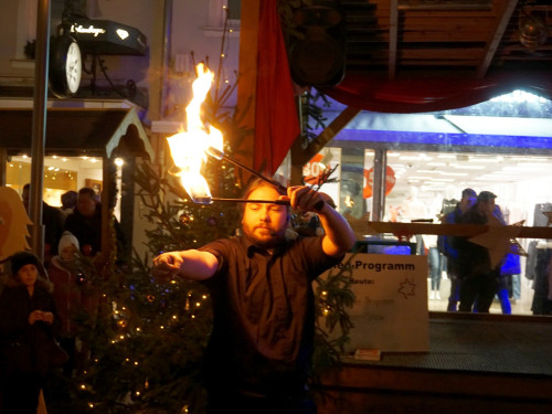 Feuershow Weihnachtsmarkt 18.12.2019 – Foto 24