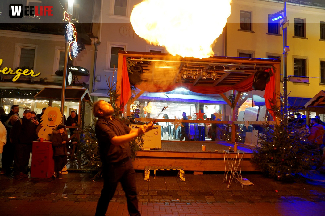 Feuershow Weihnachtsmarkt 18.12.2019